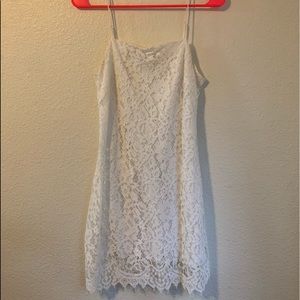 White lace dress